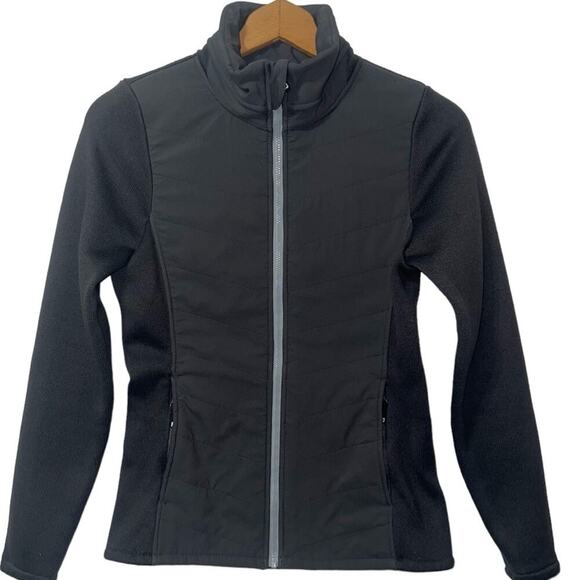 FootJoy Jackets & Blazers - FootJoy Womens Hybrid Full Zip Mix Media Mid Layer Golf Jacket Size XS Gray